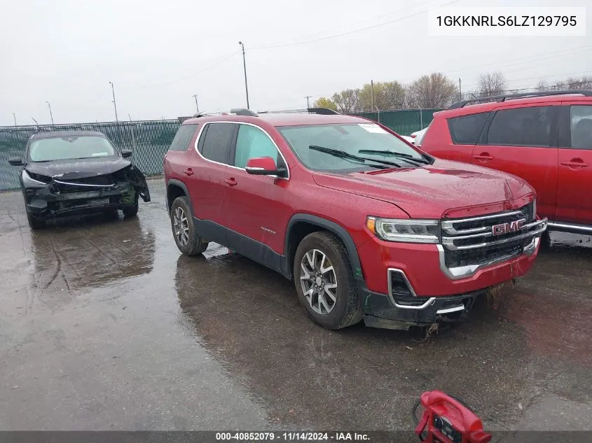 2020 GMC Acadia Fwd Sle VIN: 1GKKNRLS6LZ129795 Lot: 40852079