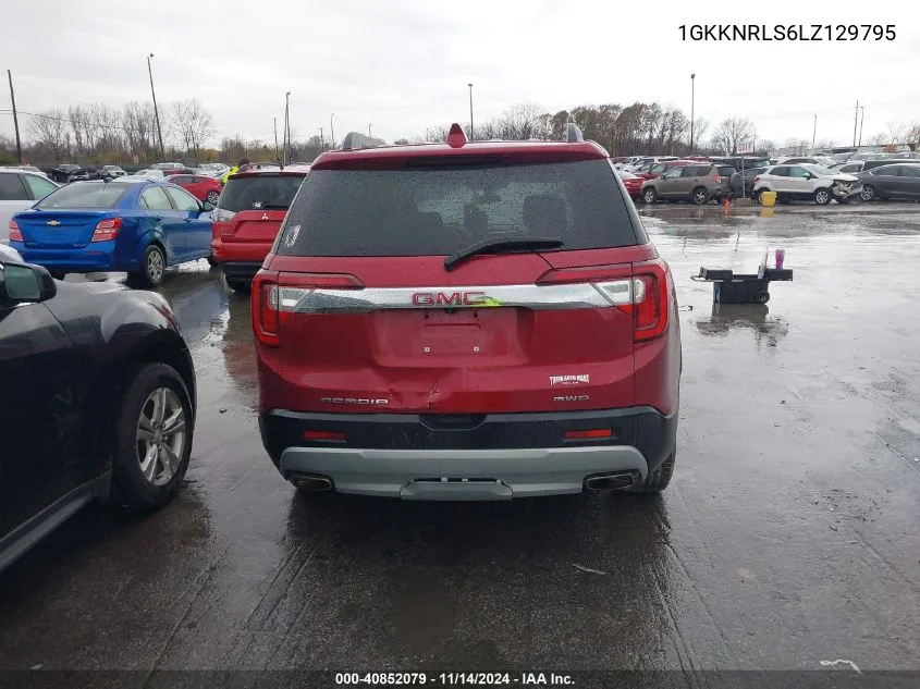 2020 GMC Acadia Fwd Sle VIN: 1GKKNRLS6LZ129795 Lot: 40852079