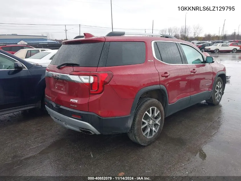 2020 GMC Acadia Fwd Sle VIN: 1GKKNRLS6LZ129795 Lot: 40852079