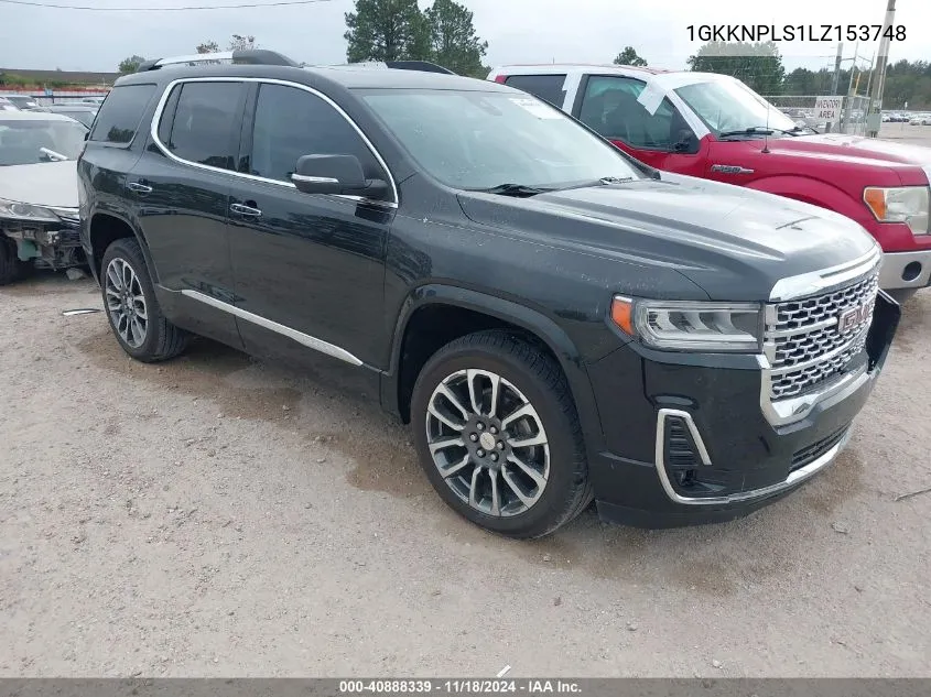 2020 GMC Acadia Denali VIN: 1GKKNPLS1LZ153748 Lot: 40888339