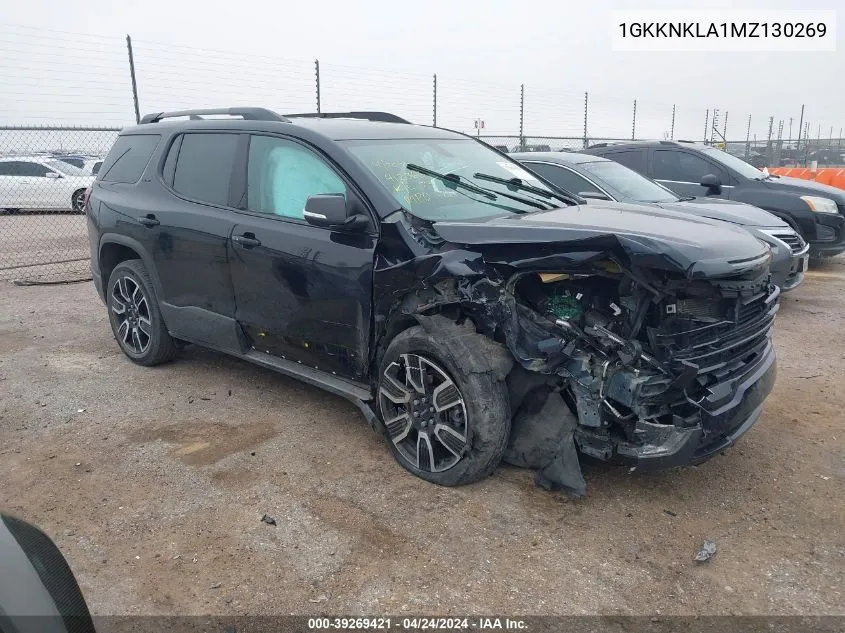 2021 GMC Acadia Fwd Sle VIN: 1GKKNKLA1MZ130269 Lot: 39269421