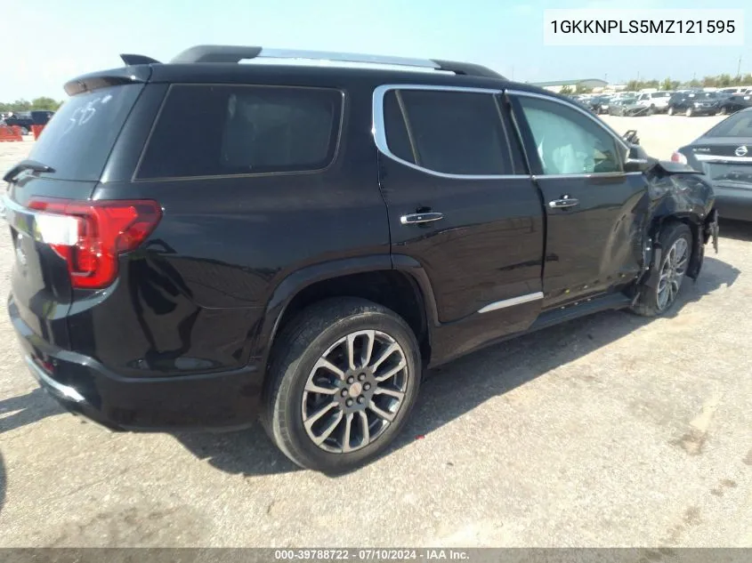 1GKKNPLS5MZ121595 2021 GMC Acadia Fwd Denali