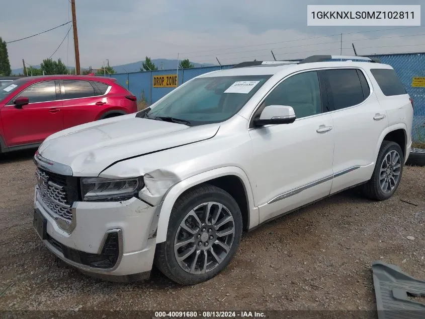 2021 GMC Acadia Awd Denali VIN: 1GKKNXLS0MZ102811 Lot: 40091680