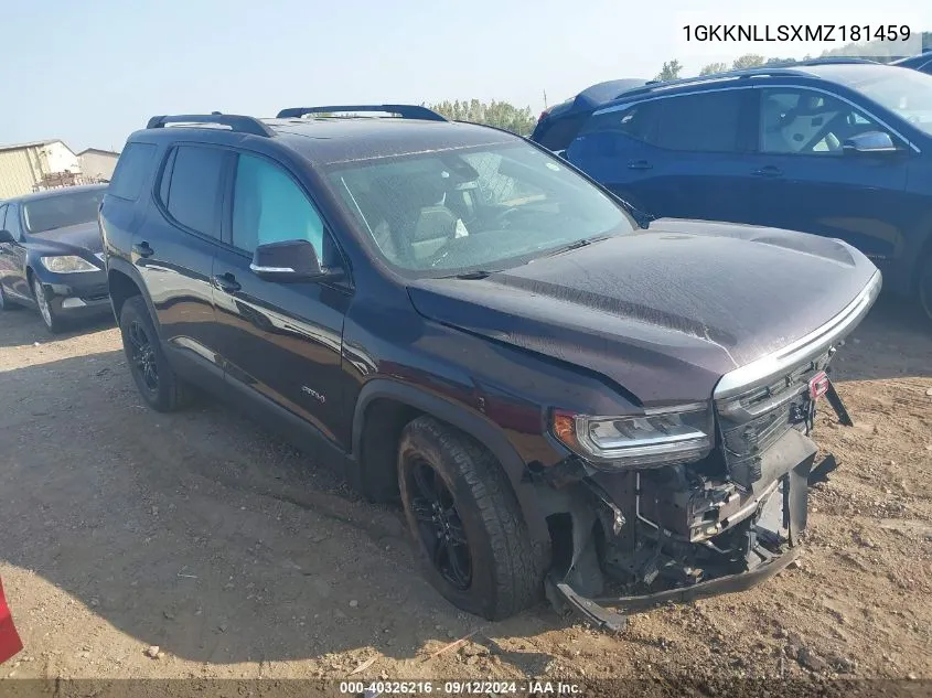 1GKKNLLSXMZ181459 2021 GMC Acadia At4