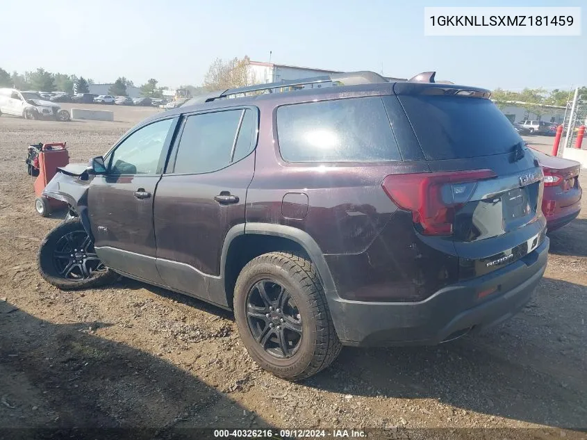 1GKKNLLSXMZ181459 2021 GMC Acadia At4