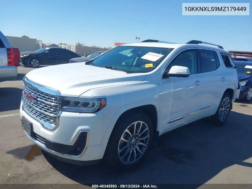 1GKKNXLS9MZ179449 2021 GMC Acadia Awd Denali