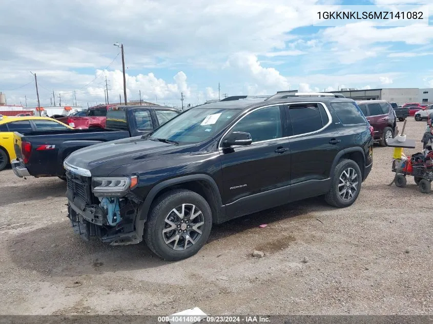 2021 GMC Acadia Fwd Sle VIN: 1GKKNKLS6MZ141082 Lot: 40414806