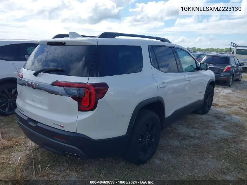 2021 GMC Acadia At4 VIN: 1GKKNLLSXMZ223130 Lot: 40469699