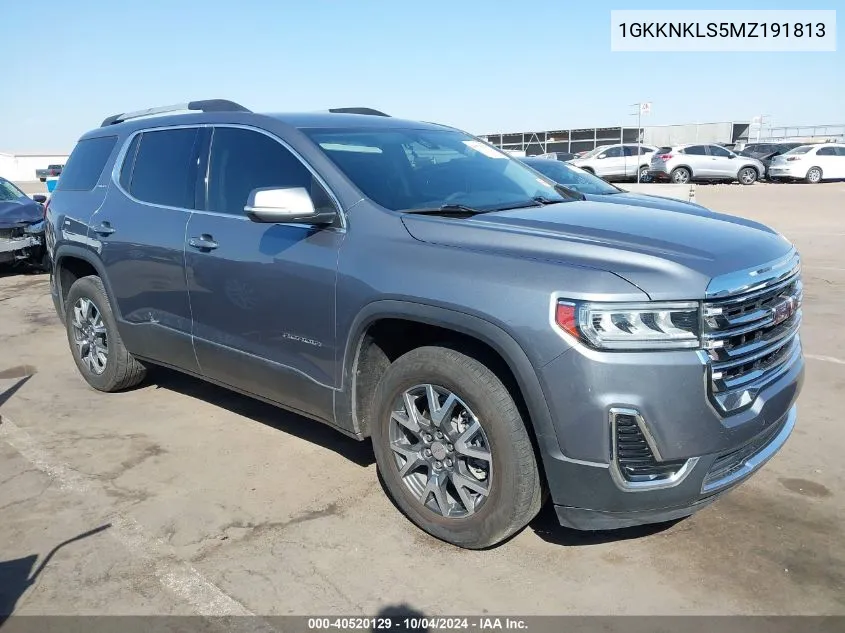 2021 GMC Acadia Fwd Sle VIN: 1GKKNKLS5MZ191813 Lot: 40520129