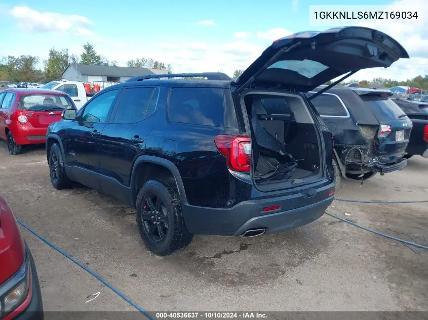 2021 GMC Acadia Awd At4 VIN: 1GKKNLLS6MZ169034 Lot: 40536637