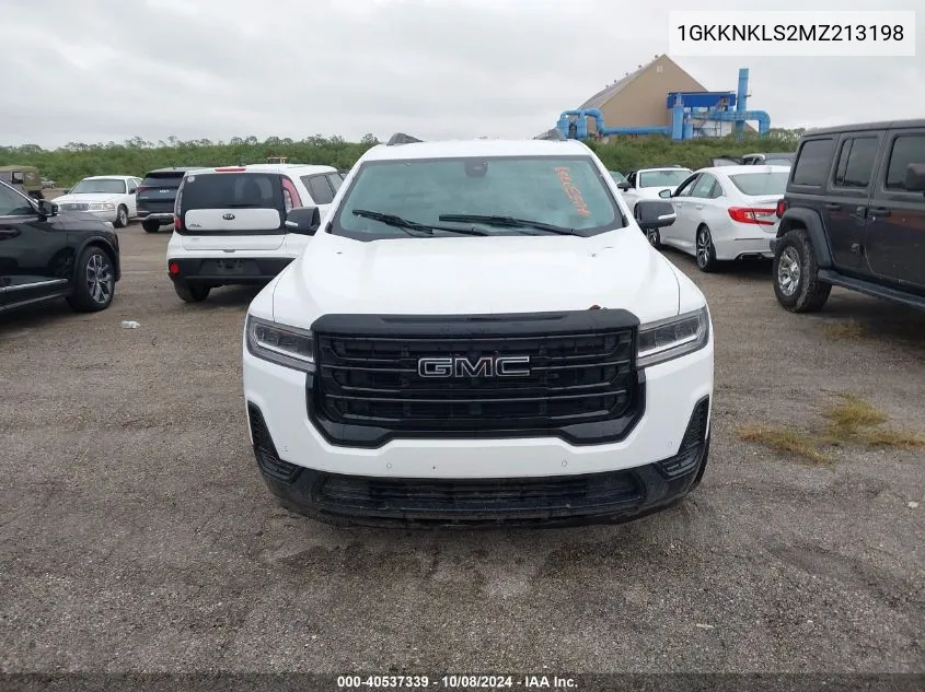 2021 GMC Acadia Sle VIN: 1GKKNKLS2MZ213198 Lot: 40537339