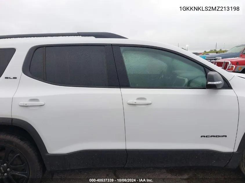 2021 GMC Acadia Sle VIN: 1GKKNKLS2MZ213198 Lot: 40537339