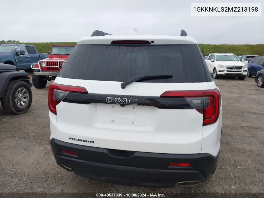 2021 GMC Acadia Sle VIN: 1GKKNKLS2MZ213198 Lot: 40537339