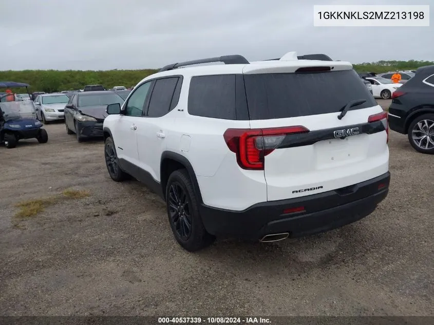 2021 GMC Acadia Sle VIN: 1GKKNKLS2MZ213198 Lot: 40537339