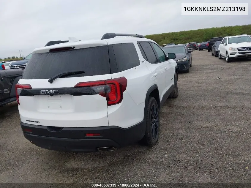 2021 GMC Acadia Sle VIN: 1GKKNKLS2MZ213198 Lot: 40537339