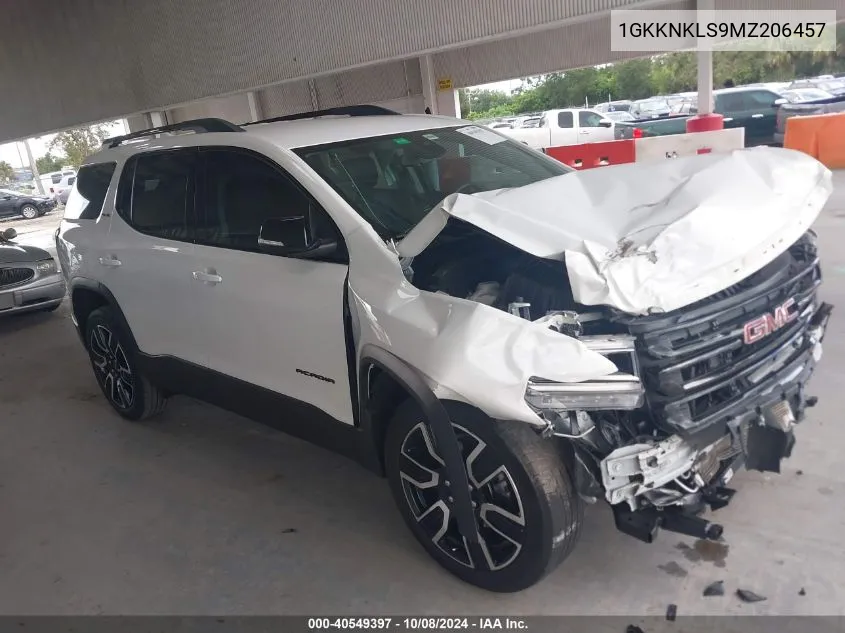 2021 GMC Acadia Fwd Sle VIN: 1GKKNKLS9MZ206457 Lot: 40549397