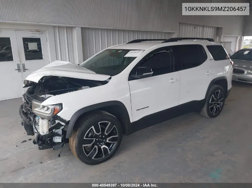 2021 GMC Acadia Fwd Sle VIN: 1GKKNKLS9MZ206457 Lot: 40549397