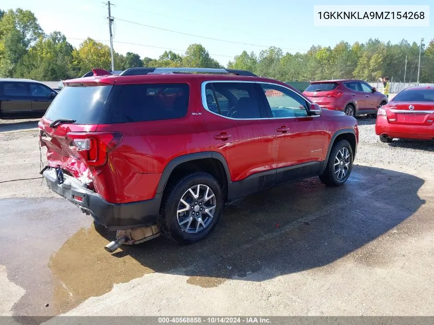 2021 GMC Acadia Fwd Sle VIN: 1GKKNKLA9MZ154268 Lot: 40568858