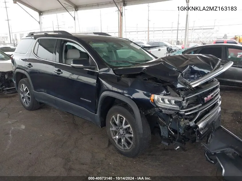 1GKKNKLA2MZ163183 2021 GMC Acadia Fwd Sle