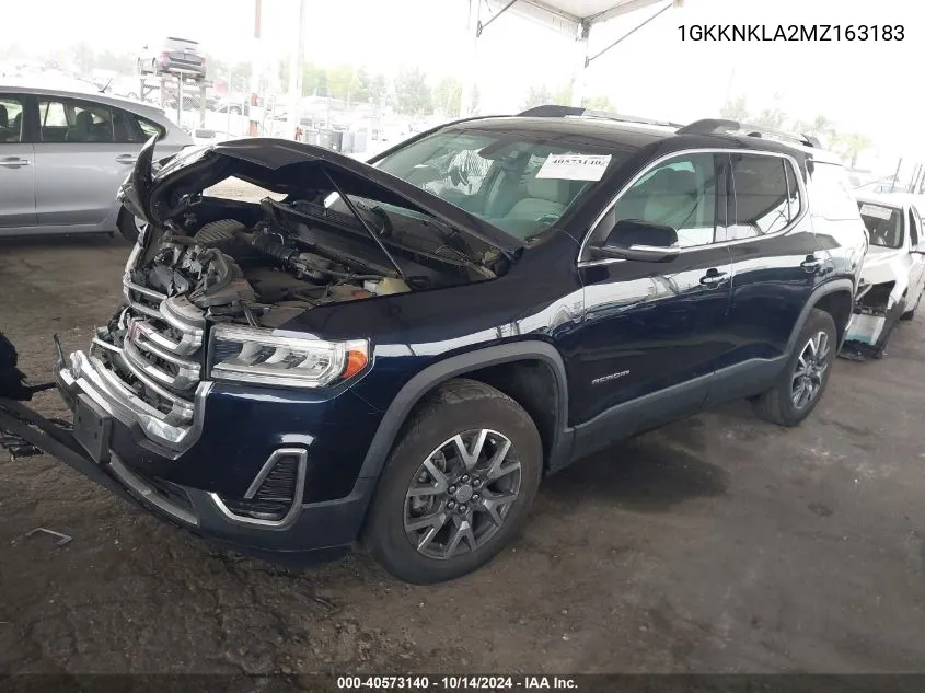 1GKKNKLA2MZ163183 2021 GMC Acadia Fwd Sle