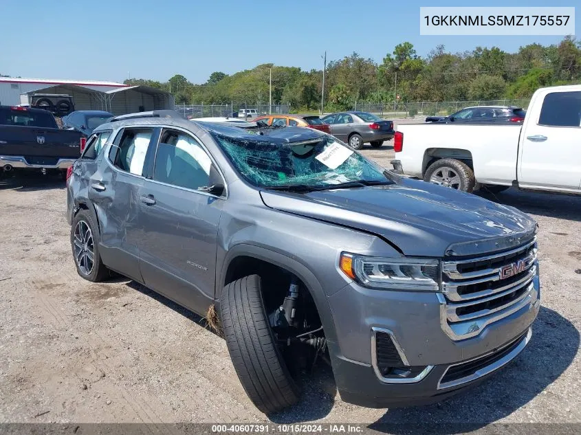 2021 GMC Acadia Fwd Slt VIN: 1GKKNMLS5MZ175557 Lot: 40607391