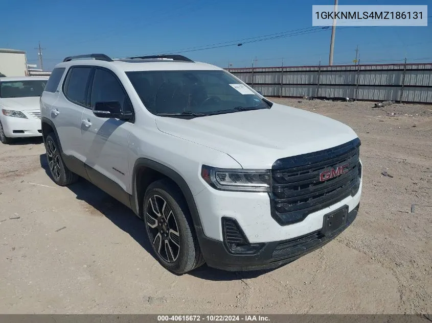 2021 GMC Acadia Fwd Slt VIN: 1GKKNMLS4MZ186131 Lot: 40615672