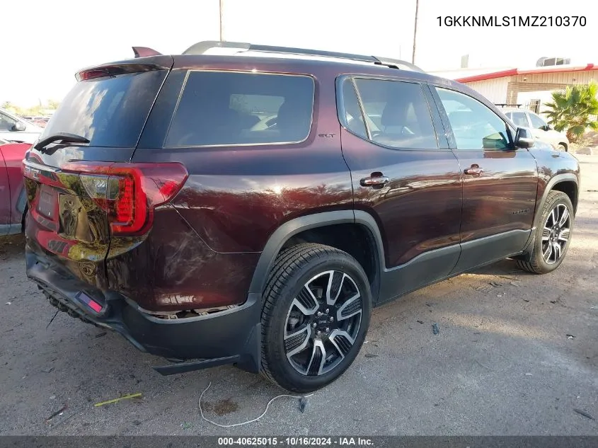 1GKKNMLS1MZ210370 2021 GMC Acadia Fwd Slt