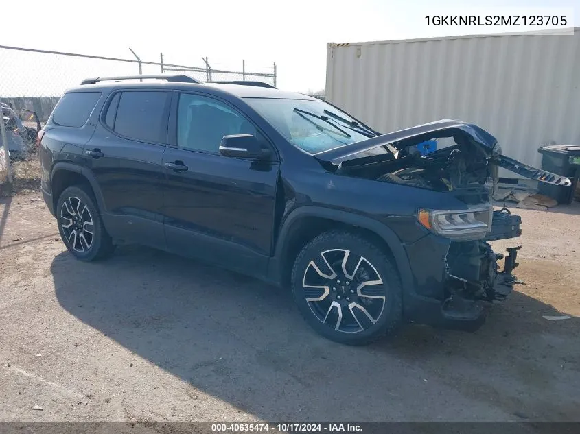 2021 GMC Acadia Awd Sle VIN: 1GKKNRLS2MZ123705 Lot: 40635474