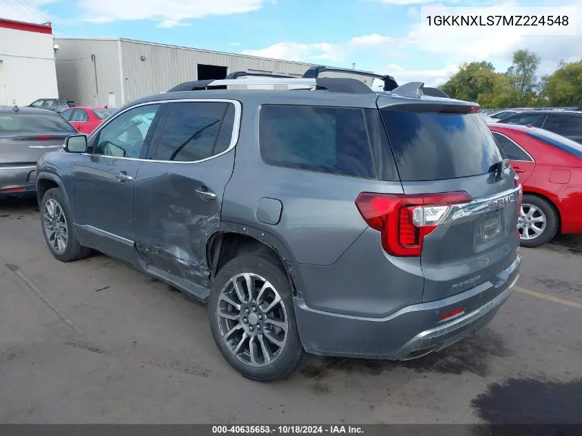 1GKKNXLS7MZ224548 2021 GMC Acadia Awd Denali