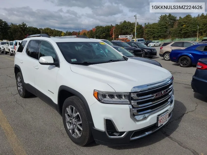 2021 GMC Acadia Slt VIN: 1GKKNULS3MZ224626 Lot: 40652481