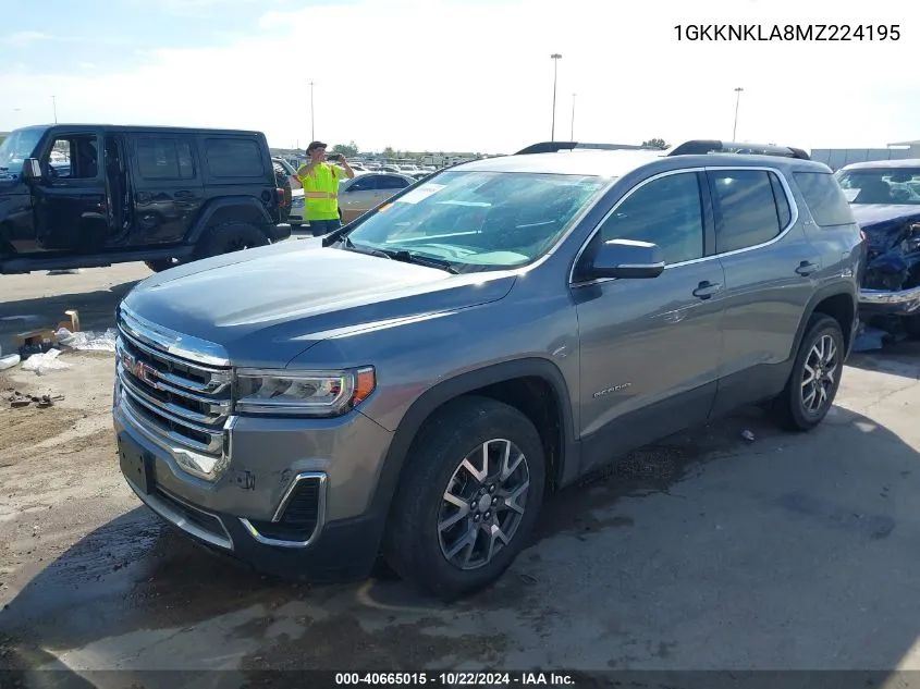 2021 GMC Acadia Fwd Sle VIN: 1GKKNKLA8MZ224195 Lot: 40665015