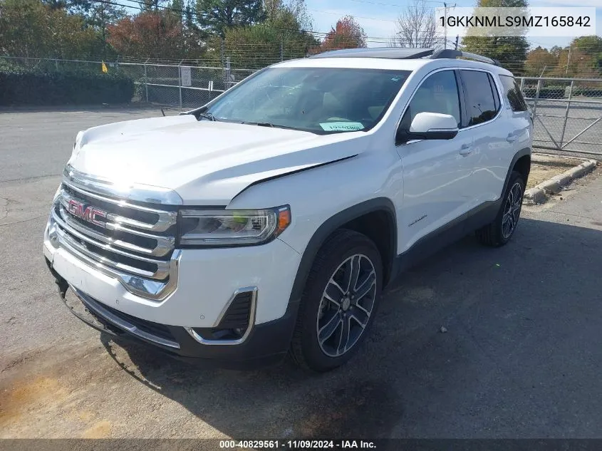 2021 GMC Acadia Fwd Slt VIN: 1GKKNMLS9MZ165842 Lot: 40829561