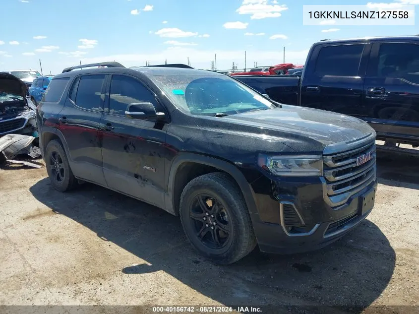 2022 GMC Acadia At4 VIN: 1GKKNLLS4NZ127558 Lot: 40156742