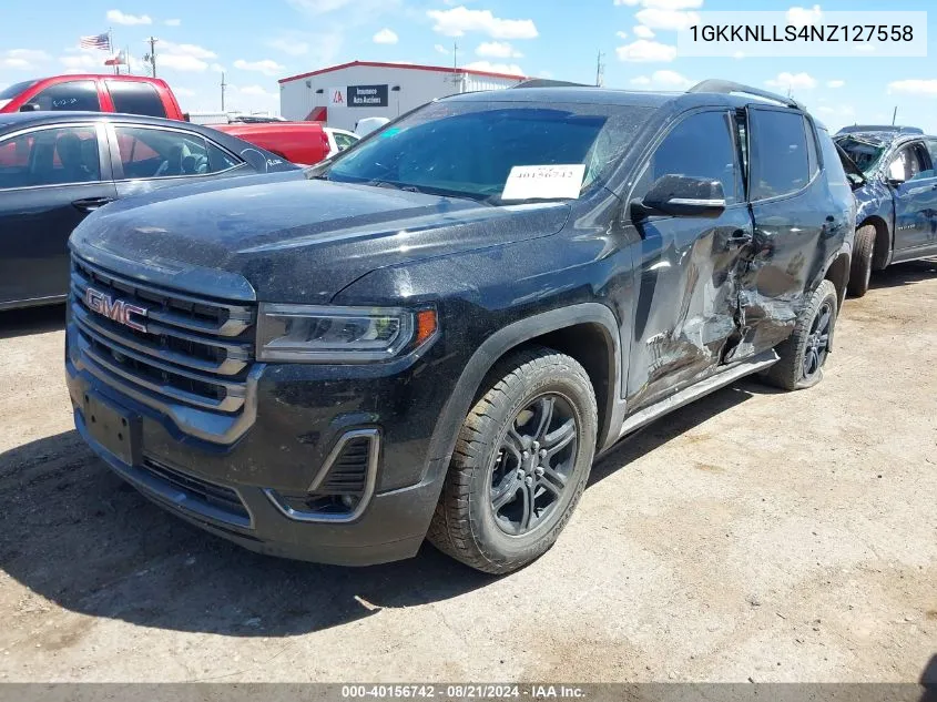 2022 GMC Acadia At4 VIN: 1GKKNLLS4NZ127558 Lot: 40156742