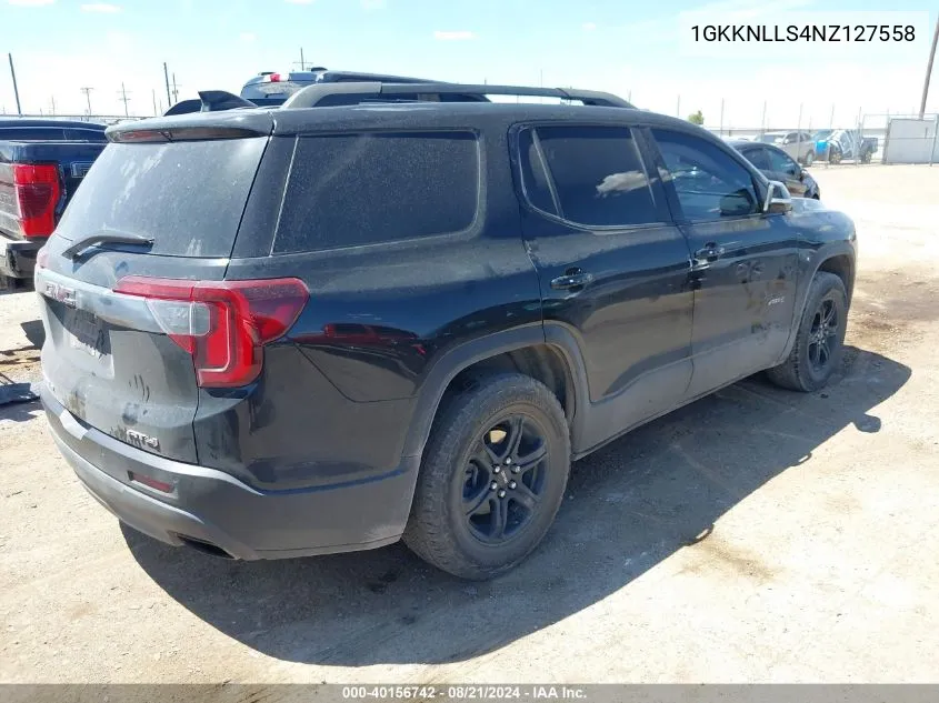 2022 GMC Acadia At4 VIN: 1GKKNLLS4NZ127558 Lot: 40156742