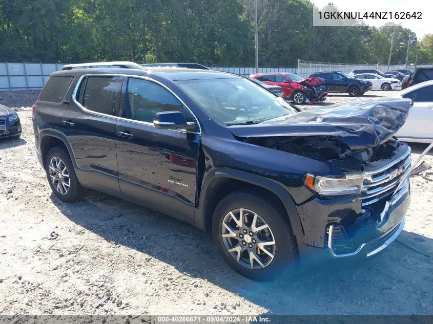 2022 GMC Acadia Awd Slt VIN: 1GKKNUL44NZ162642 Lot: 40266671