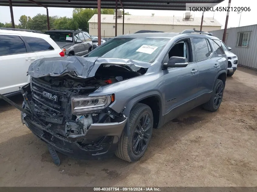 2022 GMC Acadia Fwd Sle VIN: 1GKKNKL45NZ120906 Lot: 40357754