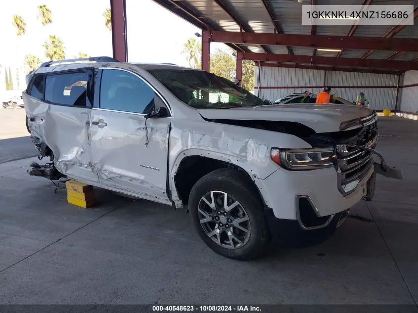 2022 GMC Acadia Fwd Sle VIN: 1GKKNKL4XNZ156686 Lot: 40548623