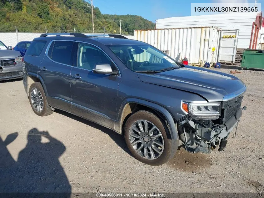 2022 GMC Acadia Awd Denali VIN: 1GKKNXLS0NZ139665 Lot: 40556011