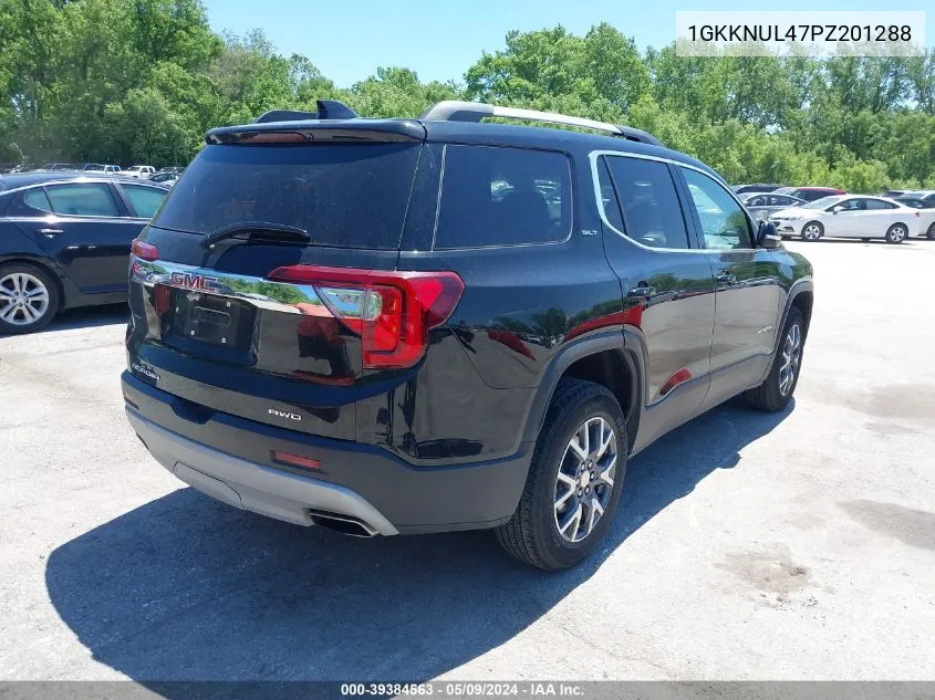 2023 GMC Acadia Awd Slt VIN: 1GKKNUL47PZ201288 Lot: 39384563