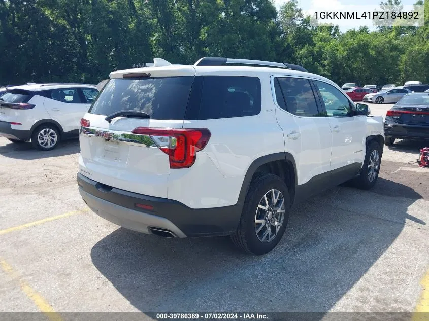 2023 GMC Acadia Fwd Slt VIN: 1GKKNML41PZ184892 Lot: 39786389