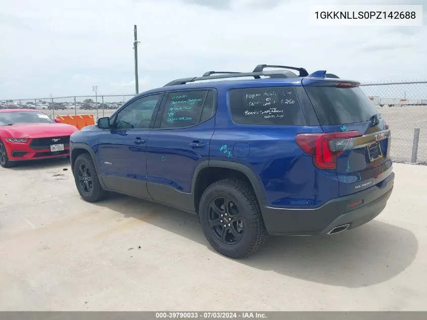 2023 GMC Acadia Awd At4 VIN: 1GKKNLLS0PZ142688 Lot: 39790033