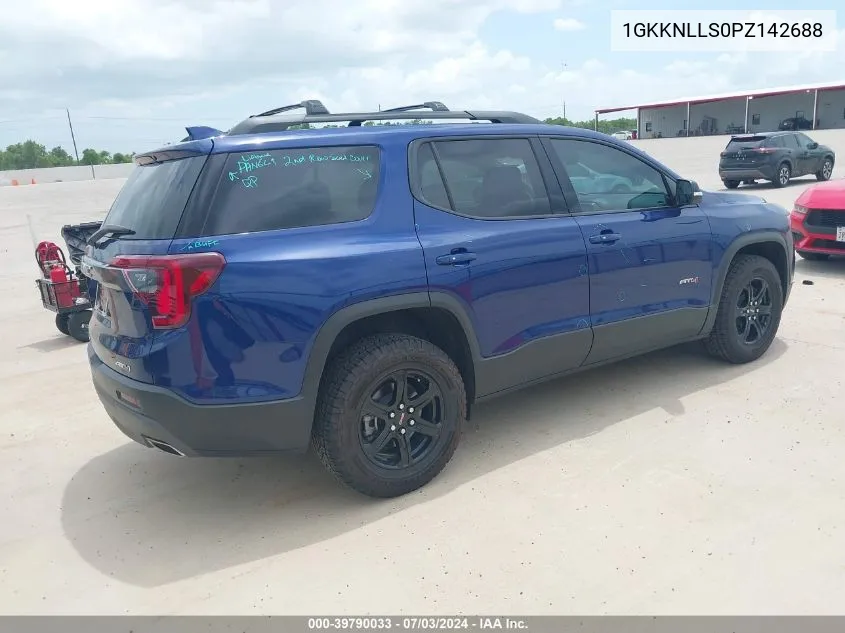 2023 GMC Acadia Awd At4 VIN: 1GKKNLLS0PZ142688 Lot: 39790033