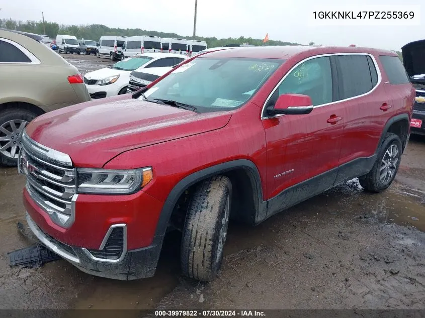 2023 GMC Acadia Fwd Sle VIN: 1GKKNKL47PZ255369 Lot: 39979822