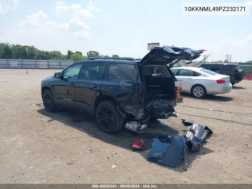 2023 GMC Acadia Fwd Slt VIN: 1GKKNML49PZ232171 Lot: 40025341