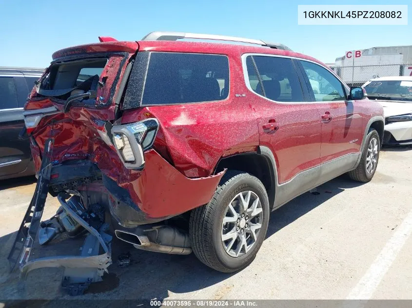 2023 GMC Acadia Fwd Sle VIN: 1GKKNKL45PZ208082 Lot: 40073595