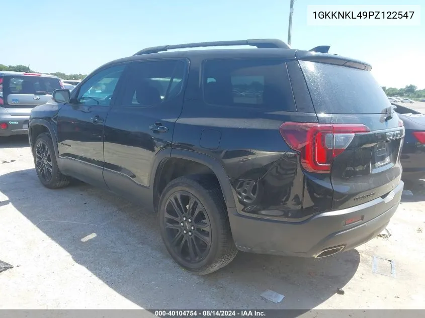 2023 GMC Acadia Fwd Sle VIN: 1GKKNKL49PZ122547 Lot: 40104754