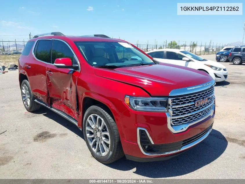 2023 GMC Acadia Fwd Denali VIN: 1GKKNPLS4PZ112262 Lot: 40144731