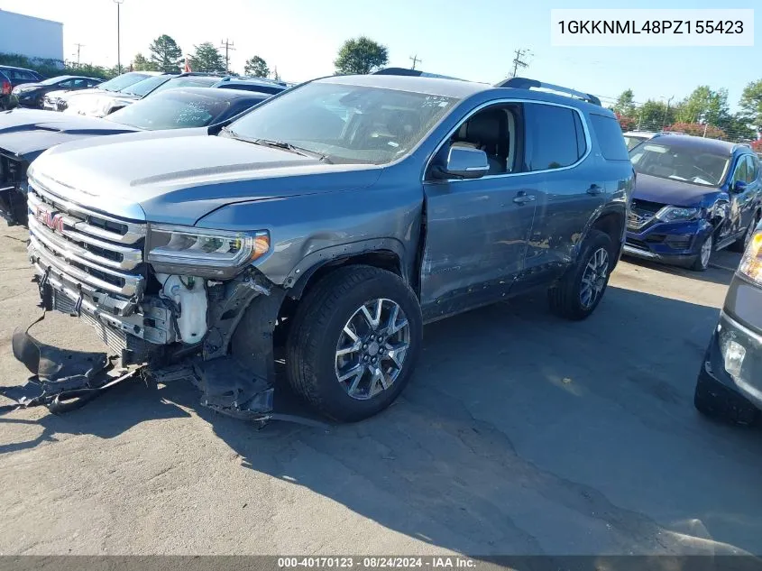 2023 GMC Acadia Fwd Slt VIN: 1GKKNML48PZ155423 Lot: 40170123