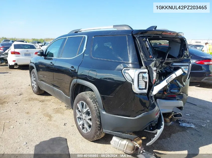 2023 GMC Acadia Awd Slt VIN: 1GKKNUL42PZ203465 Lot: 40185803